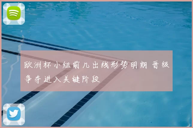 欧洲杯小组前几出线形势明朗 晋级争夺进入关键阶段