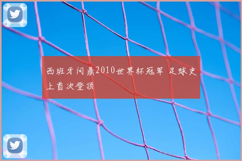 西班牙问鼎2010世界杯冠军 足球史上首次登顶