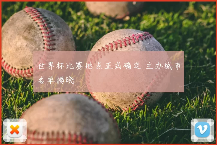 世界杯比赛地点正式确定 主办城市名单揭晓