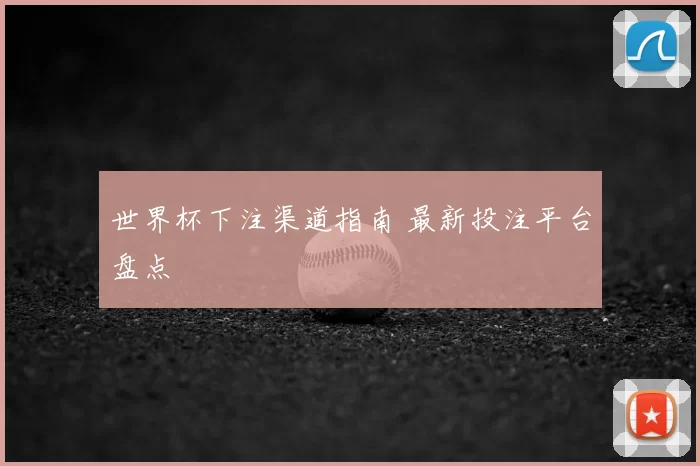 世界杯下注渠道指南 最新投注平台盘点