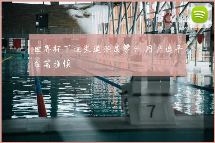 世界杯下注渠道热度攀升 用户选平台需谨慎